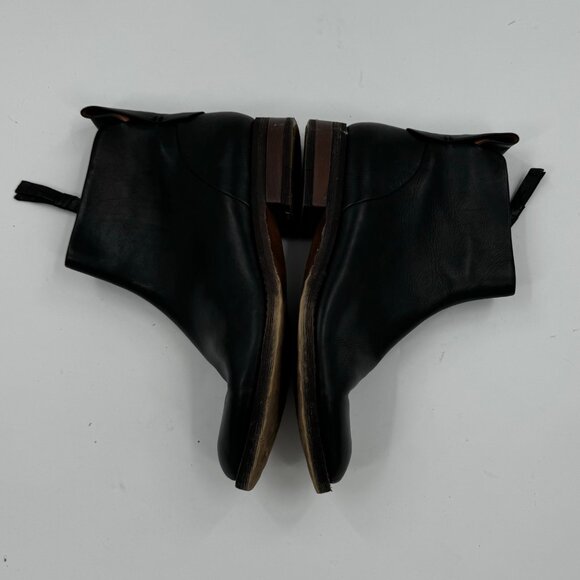 Sarto by Franco Sarto Leather Lori Boots Size 7M Black Side Zipper Round Toe - Picture 4 of 11
